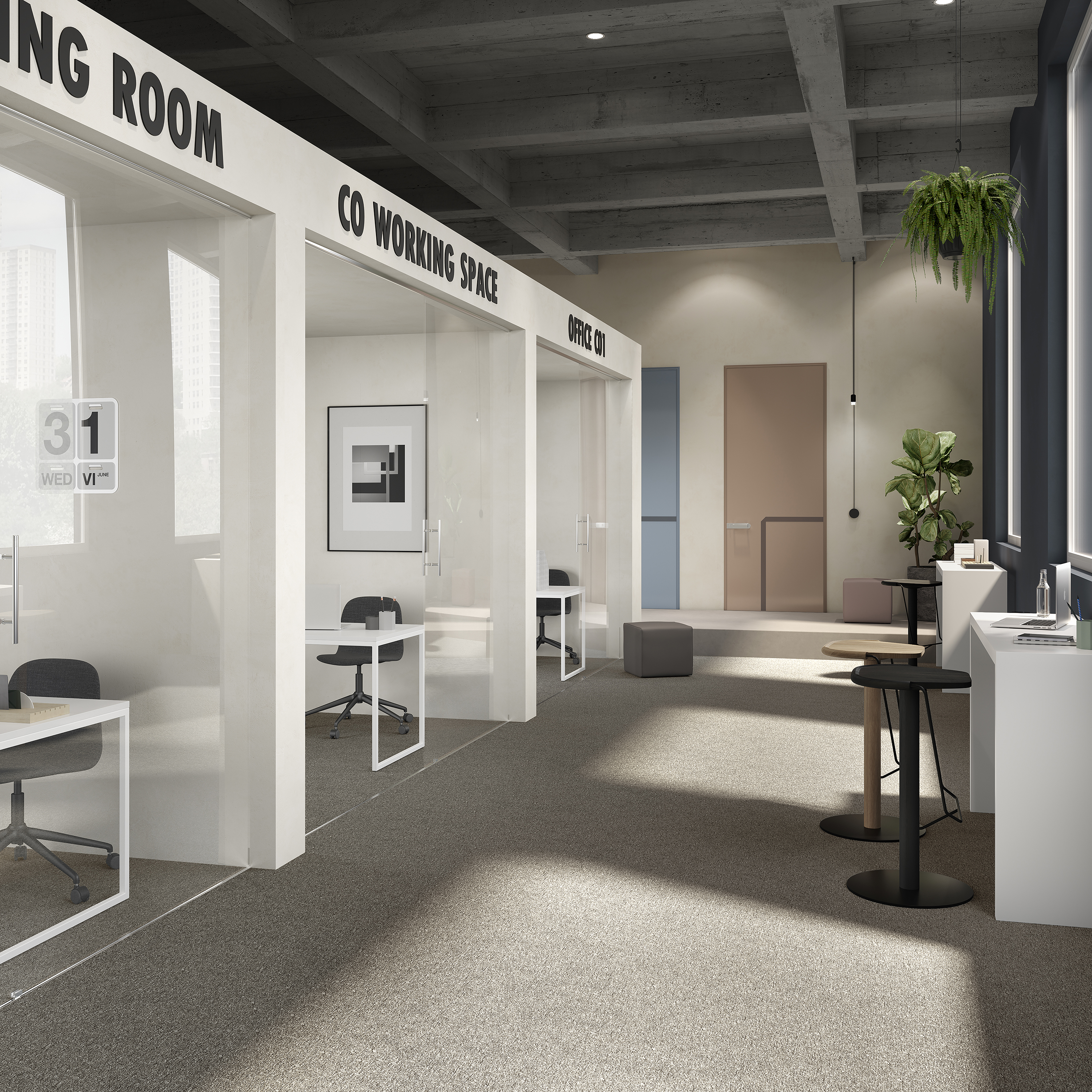 Ковровая плитка Medusa Tile 40 (500*500*5 мм) — купить в Казани