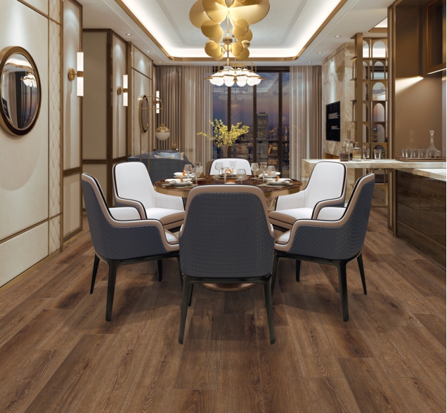 SPC ламинат "CronaFloor" Wood 4V Дуб Регин (1200*180*4 мм) — купить в Казани