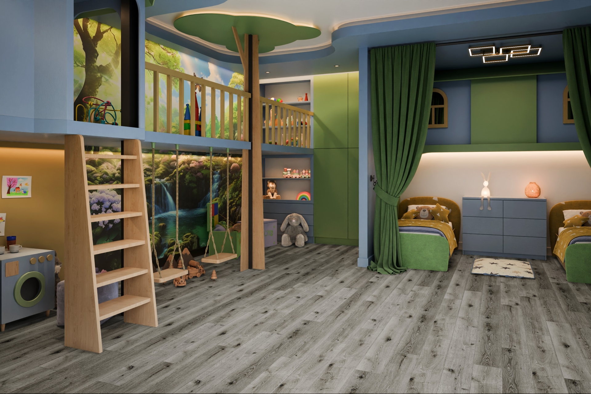 Усовершенствованная кварц-виниловая плитка «Damy Floor» Дуб Состаренный Серый (1227*187*2,5 мм) — купить в Казани