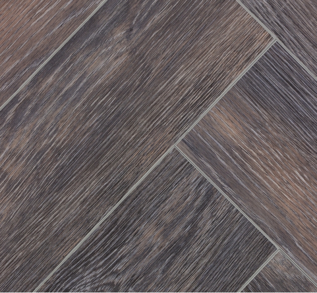 Виниловый ламинат SPC "Cronafloor" Herringbone Дуб Бордо (640*128*4,5 мм) — купить в Казани