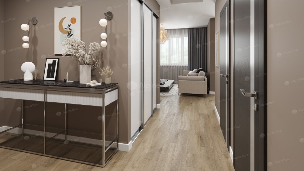 SPC Ламинат "Alpine Floor" Дуб млечный (1524*180*8 мм) — купить в Казани