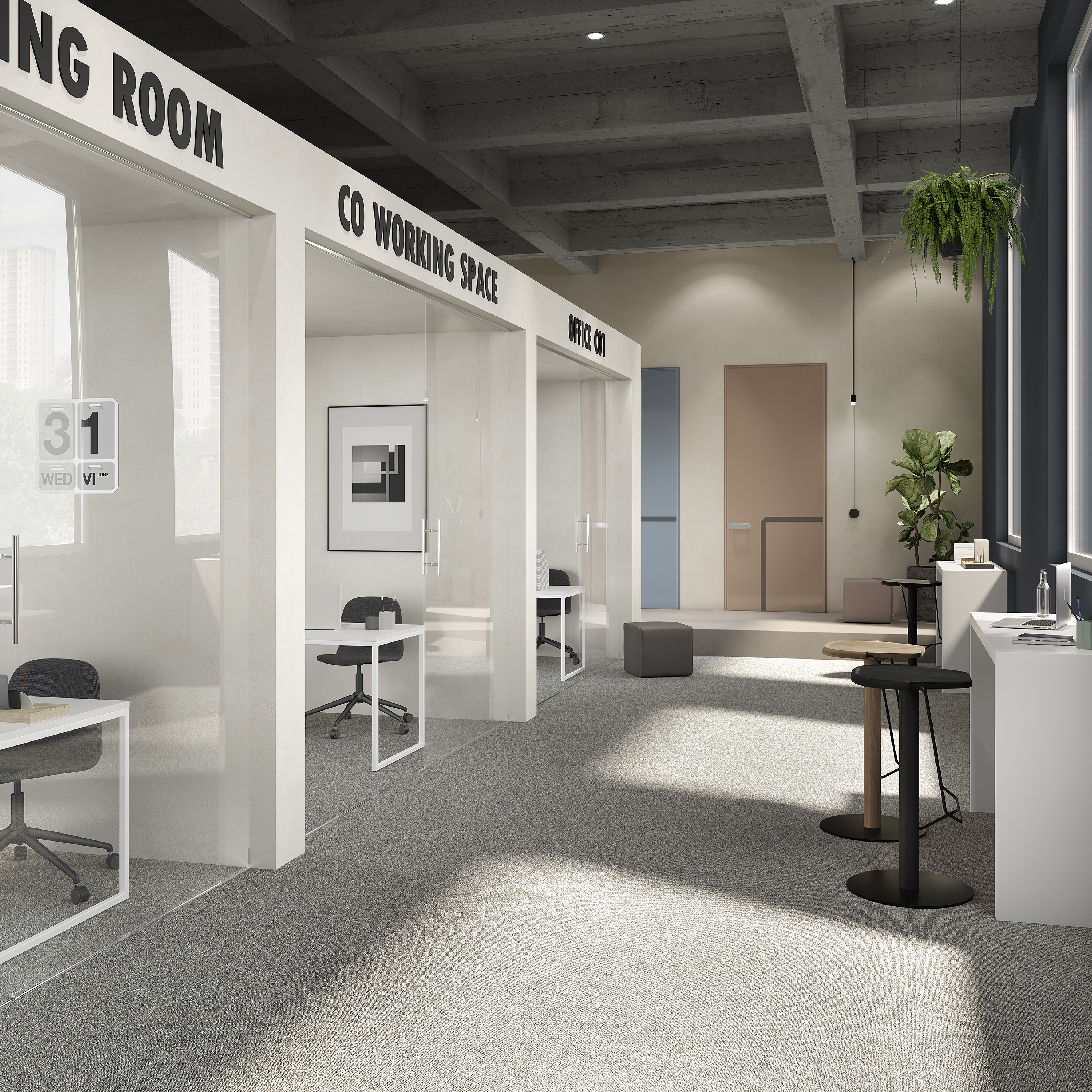 Ковровая плитка Medusa Tile 94 (500*500*5 мм) — купить в Казани