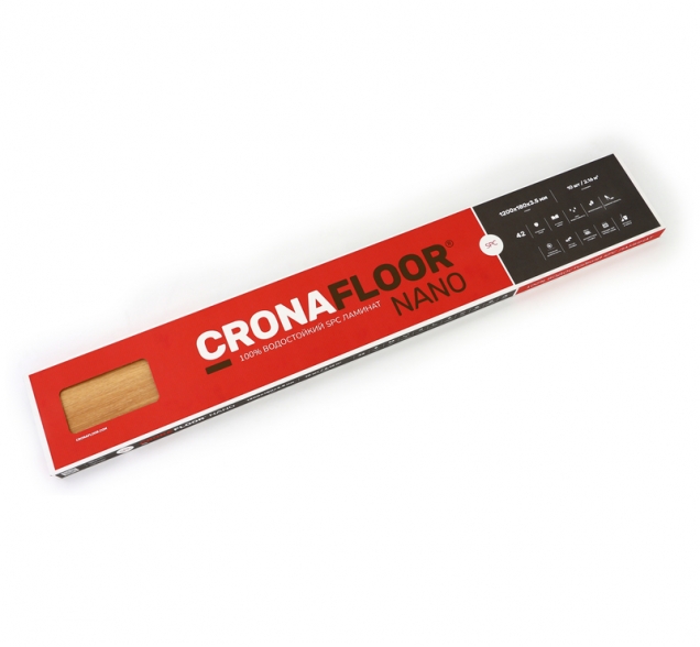 SPC ламинат "CronaFloor" Nano 4V Клен (1200*180*3,5 мм) — купить в Казани