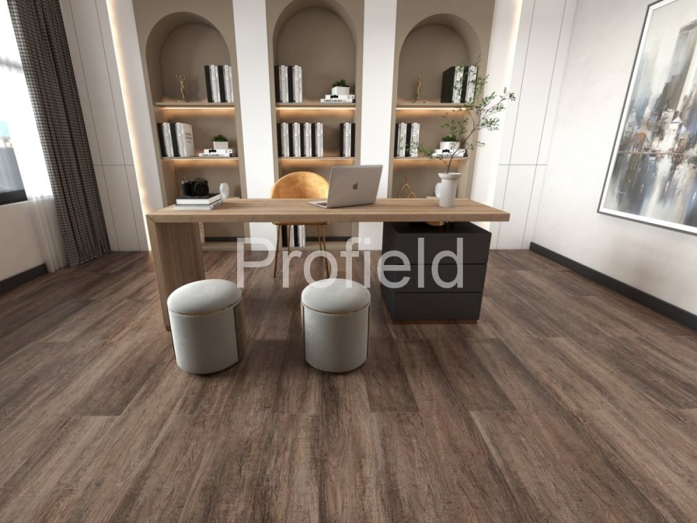 HSPC ламинат "Profield" Дуб темный (1200*228*5,5 мм) — купить в Казани