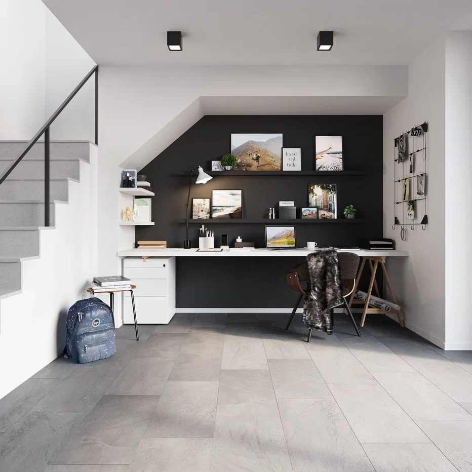 SPC ламинат "Invictus" Groovy Granite Steel (603*298*6мм) — купить в Казани