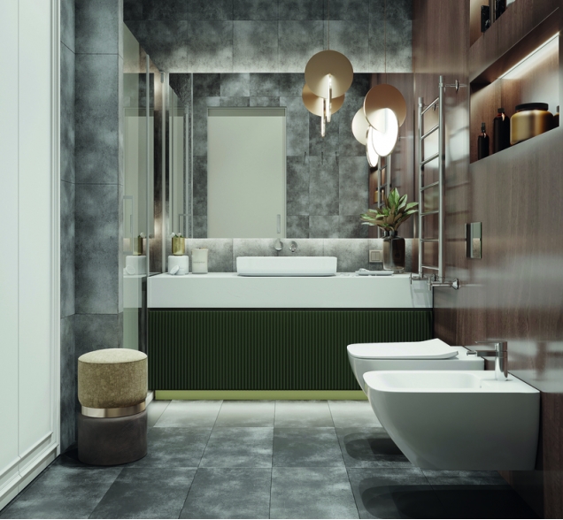 SPC ламинат "CronaFloor" Stone 4V Торнадо Серый (600*300*4 мм) — купить в Казани