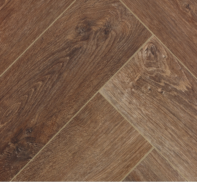 Виниловый ламинат SPC "Cronafloor" Herringbone Дуб Тулуза (640*128*4,5 мм) — купить в Казани