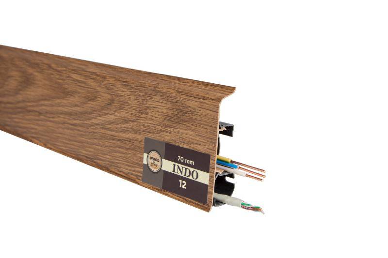 Плинтус "Arbiton" Indo Дуб Темный (2500*26*70 мм) — купить в Казани