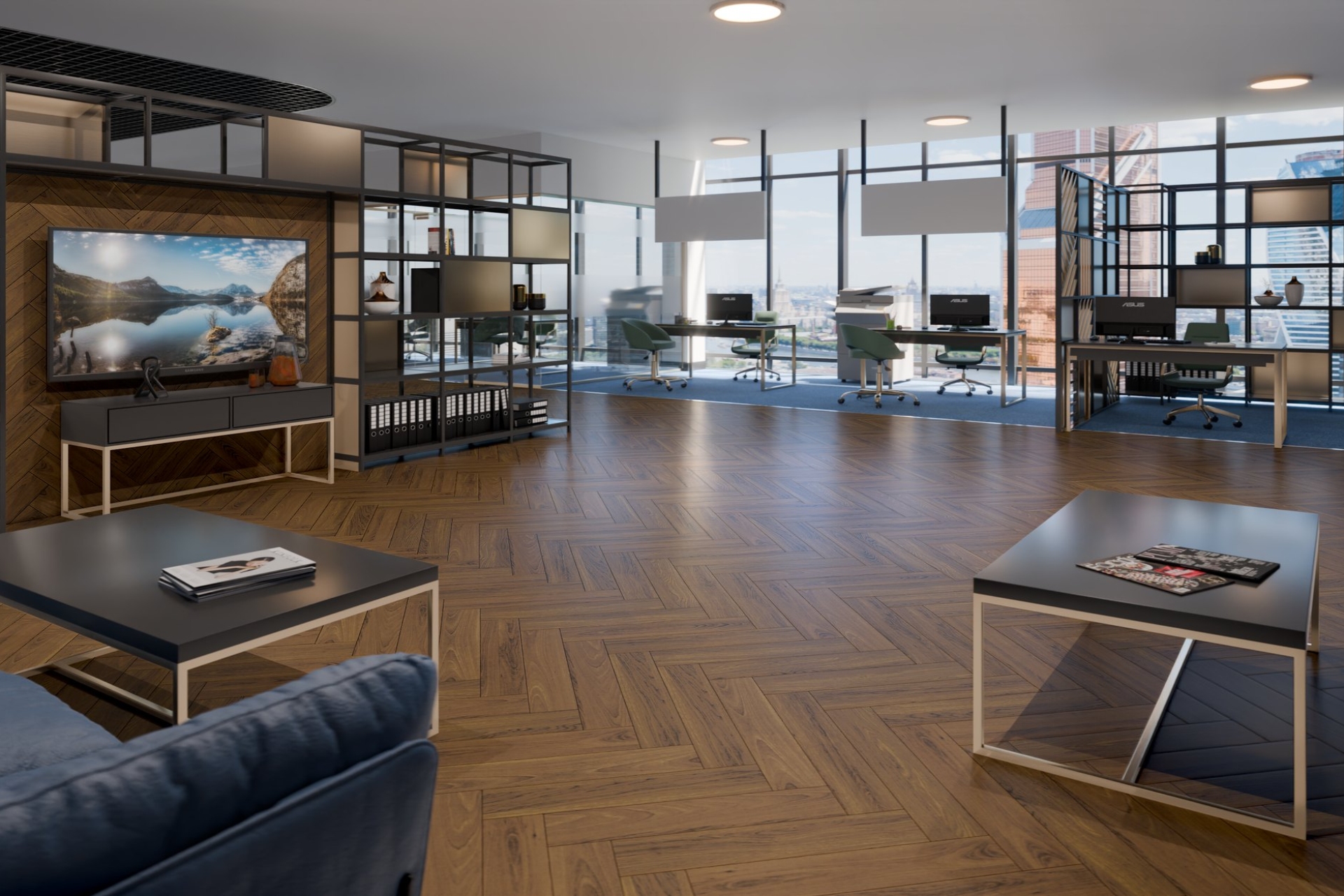 Инженерный паркет «Damy Floor» Ореховый (укладка елочкой) — купить в Казани