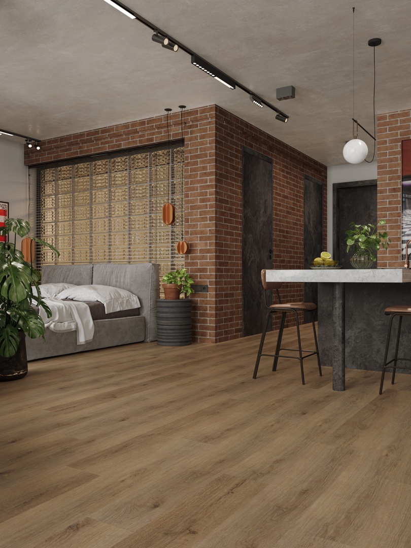 Кварцвиниловая плитка LVT "Alpine Floor" Дуб Рейсдал (1219*184*2 мм) — купить в Казани