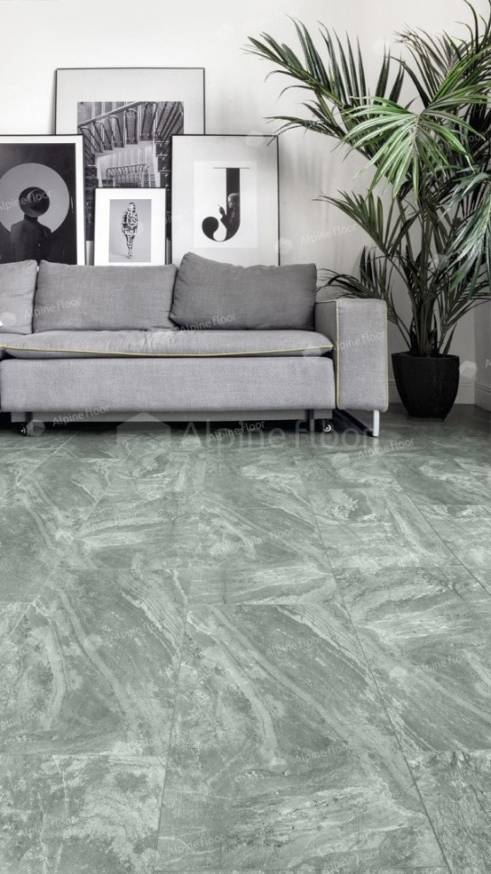 Виниловая плитка "Alpine Floor" Light Stone Хэмпшир (608*303*2,5 мм) — купить в Казани
