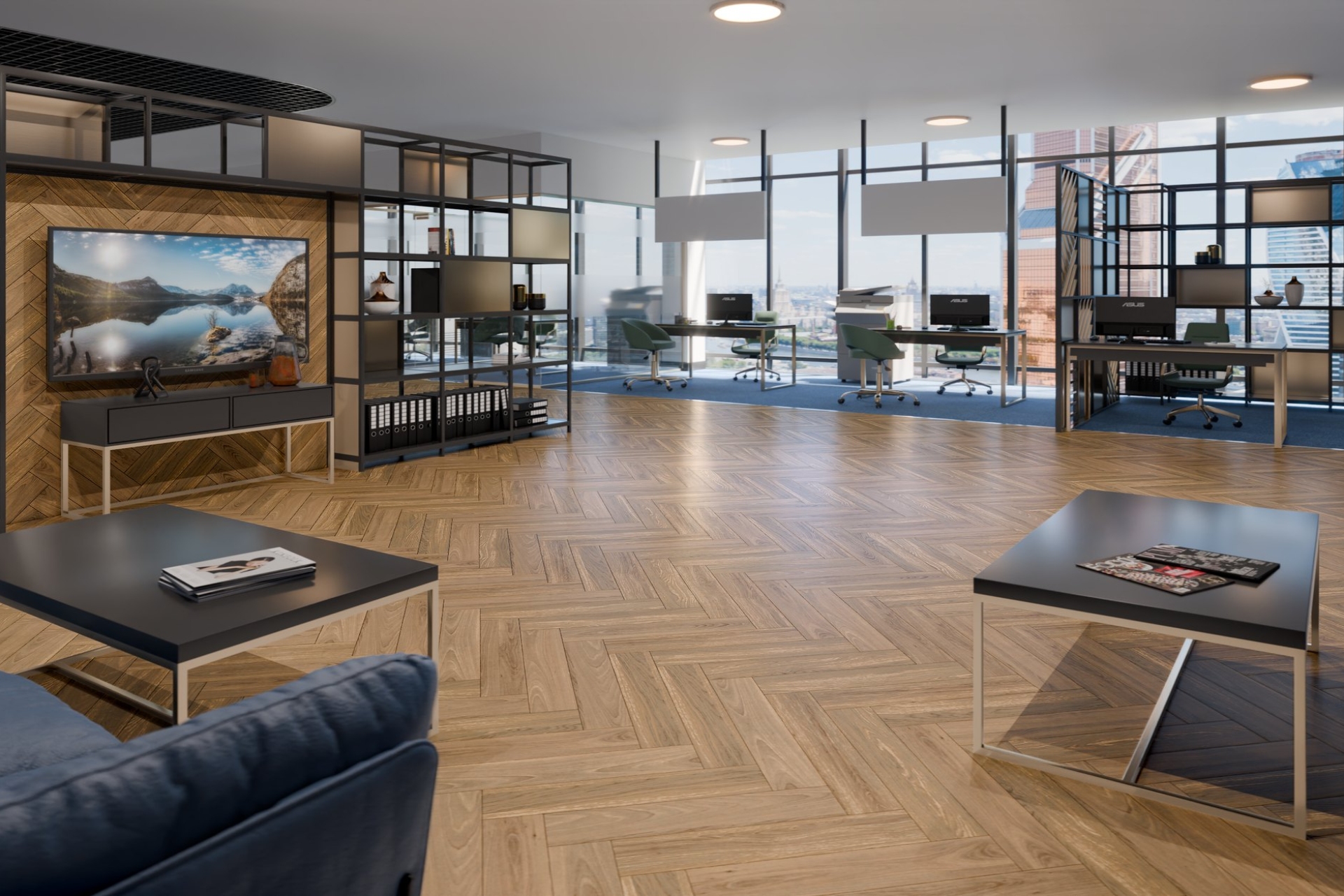 Инженерный паркет «Damy Floor» Натуральный (укладка елочкой) — купить в Казани