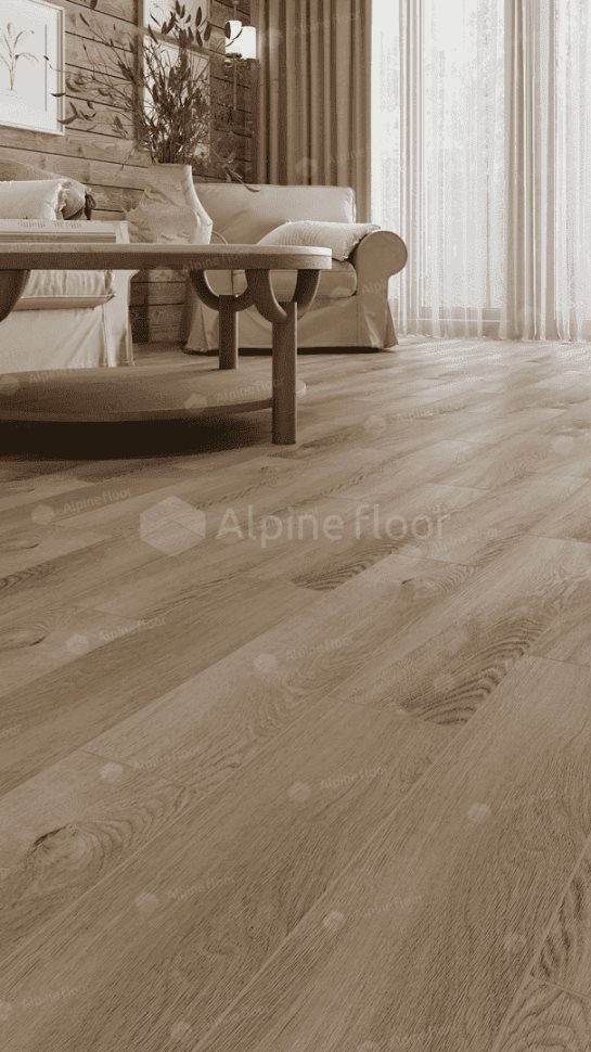 Виниловый ламинат "Alpine Floor" Parquet Light Дуб Синистра (600*125*4 мм) — купить в Казани