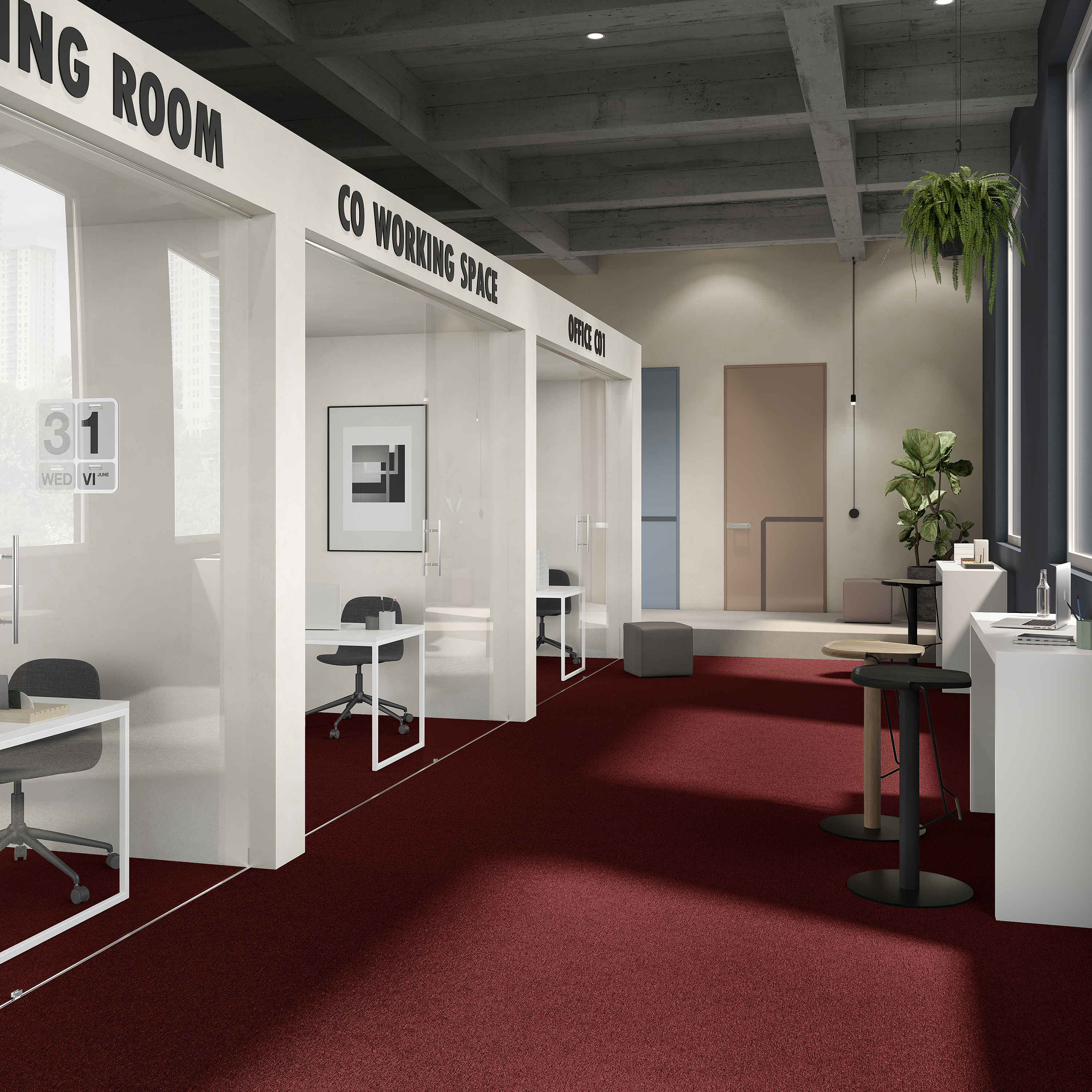 Ковровая плитка Medusa Tile 11 (500*500*5 мм) — купить в Казани