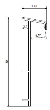Плинтус для ковролина "Korner" Listwa зеленый (2500*13,8*50 мм) — купить в Казани