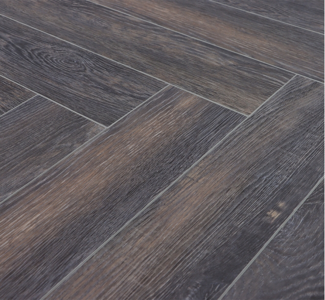 Виниловый ламинат SPC "Cronafloor" Herringbone Дуб Бордо (640*128*4,5 мм) — купить в Казани