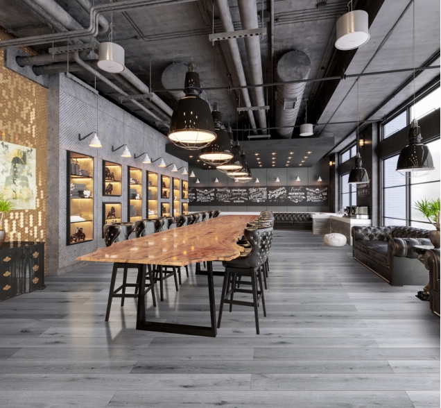 SPC ламинат "CronaFloor" Wood 4V Дуб Серый (1200*180*4 мм) — купить в Казани