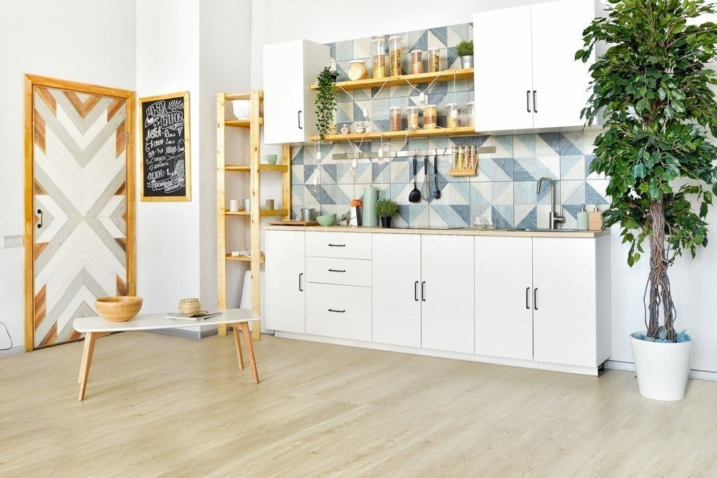 Замковая ПВХ плитка Секвойя Медовая  (1219*184*3,2мм) — купить в Казани