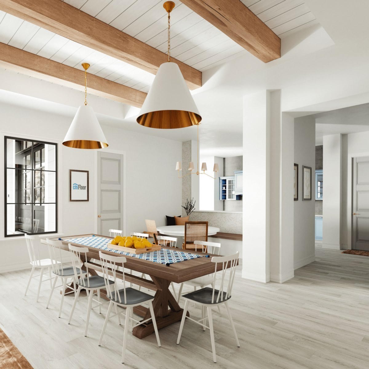 Виниловое напольное покрытие ScandiWood 05 Дуб Ледяной (180*1220*5 мм) — купить в Казани