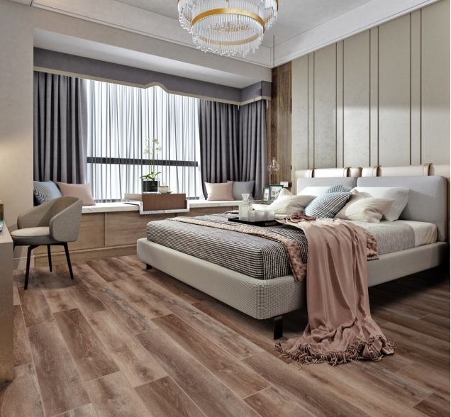 SPC ламинат "CronaFloor" Wood 4V Дуб Охрид (1200*180*4 мм) — купить в Казани