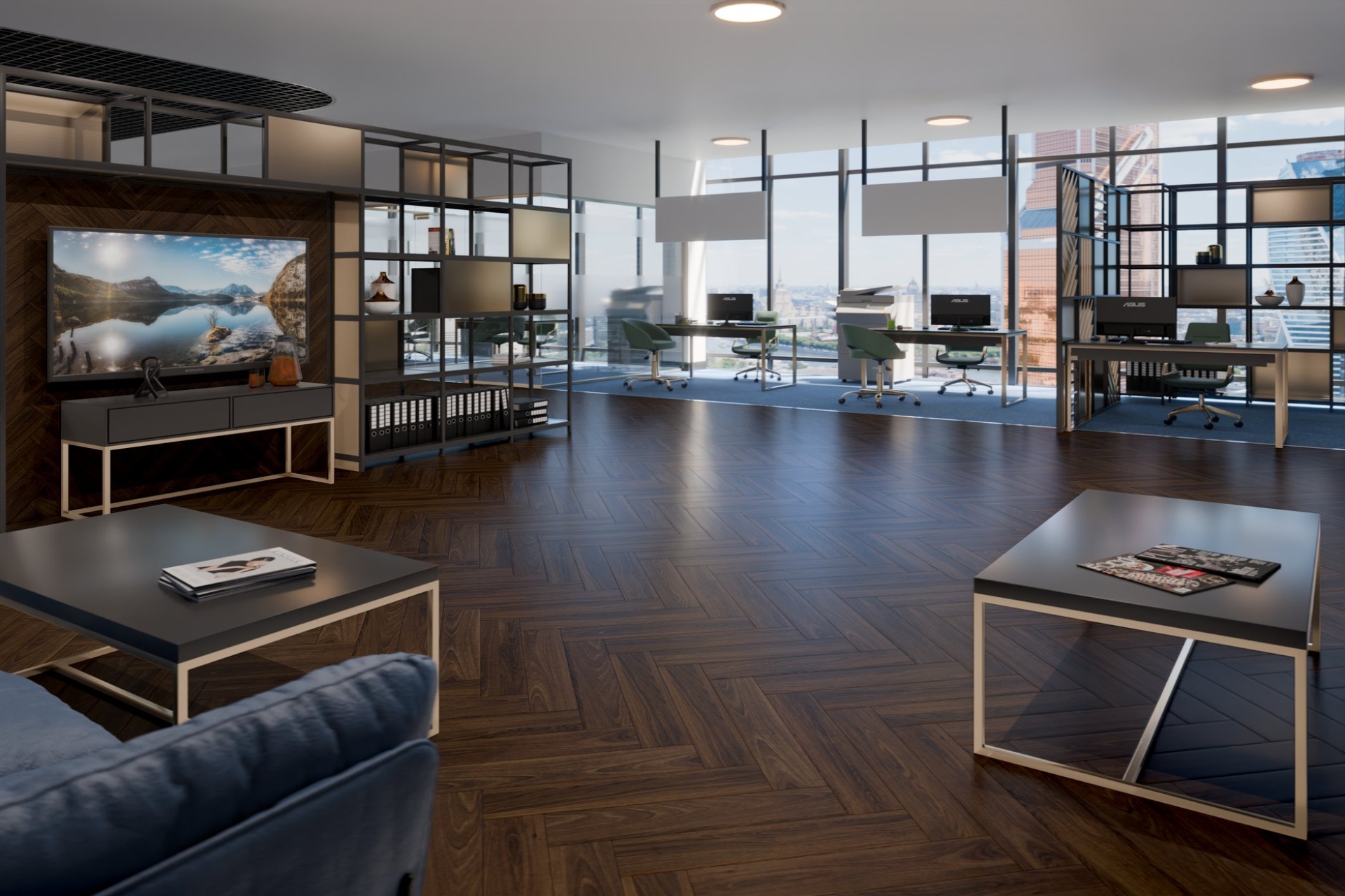 Инженерный паркет «Damy Floor» Каштановый (укладка елочкой) — купить в Казани