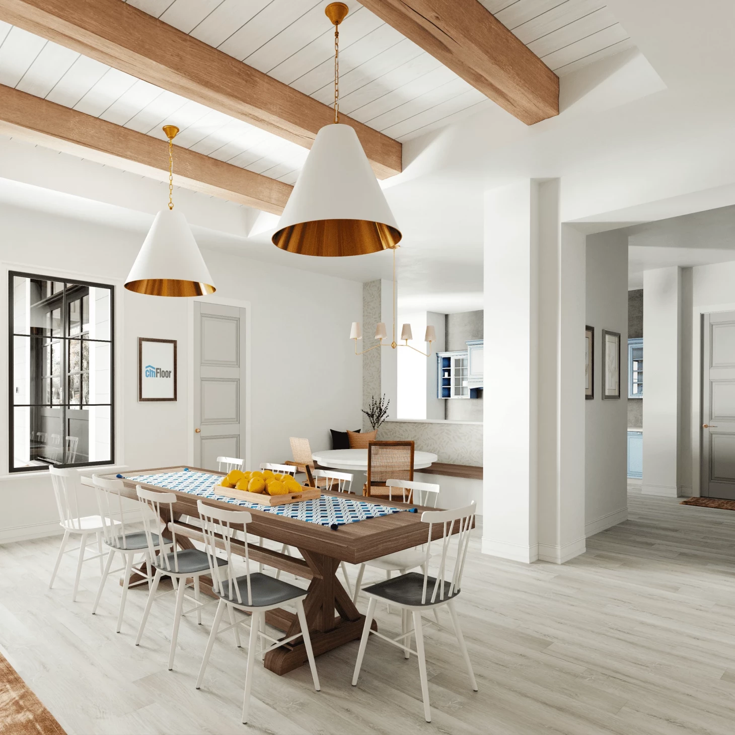 SPC плитка для пола Дуб Ледяной (1220*180*4 мм) — купить в Казани