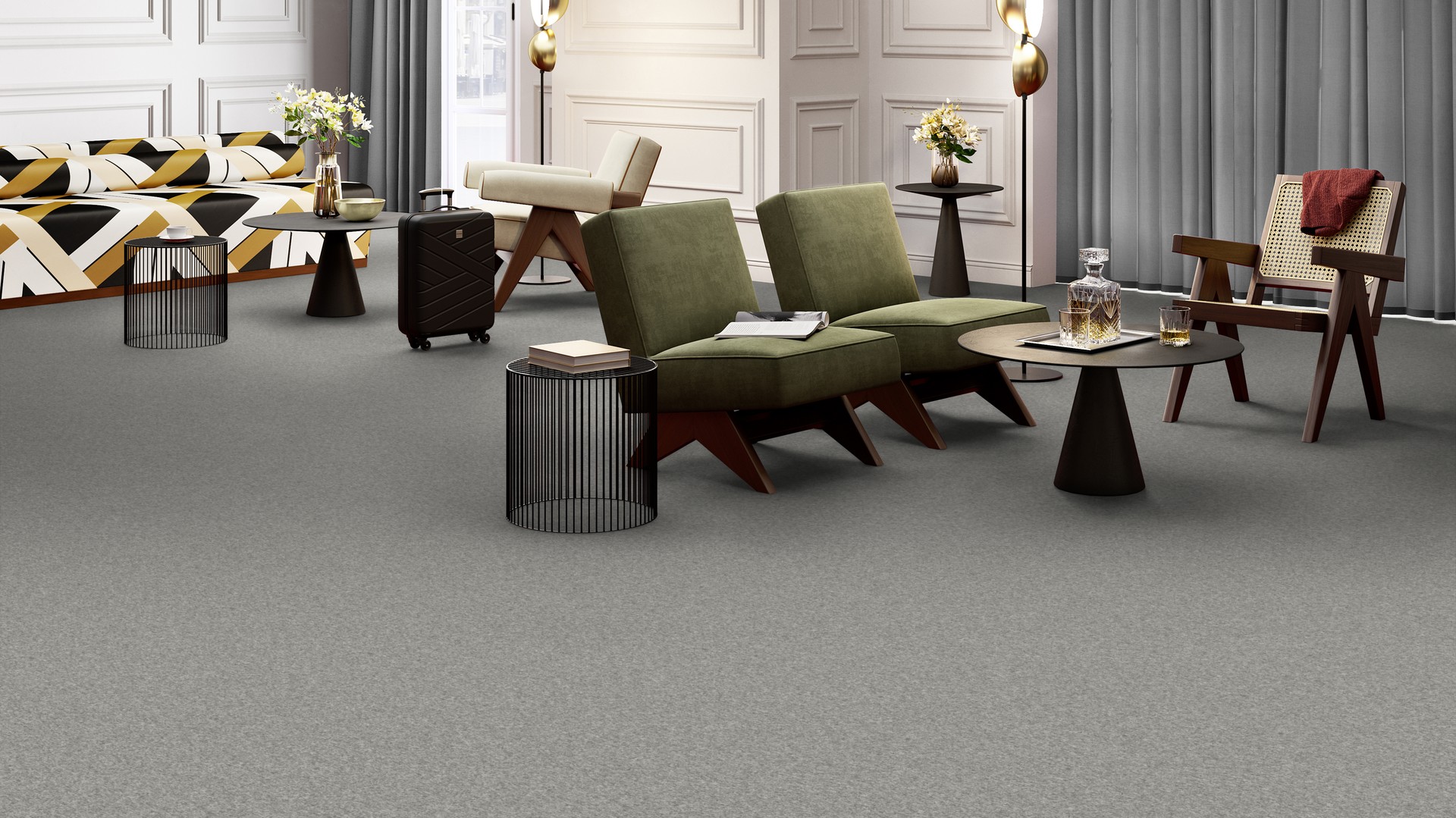 Ковровая плитка Medusa Tile 94 (500*500*5 мм) — купить в Казани