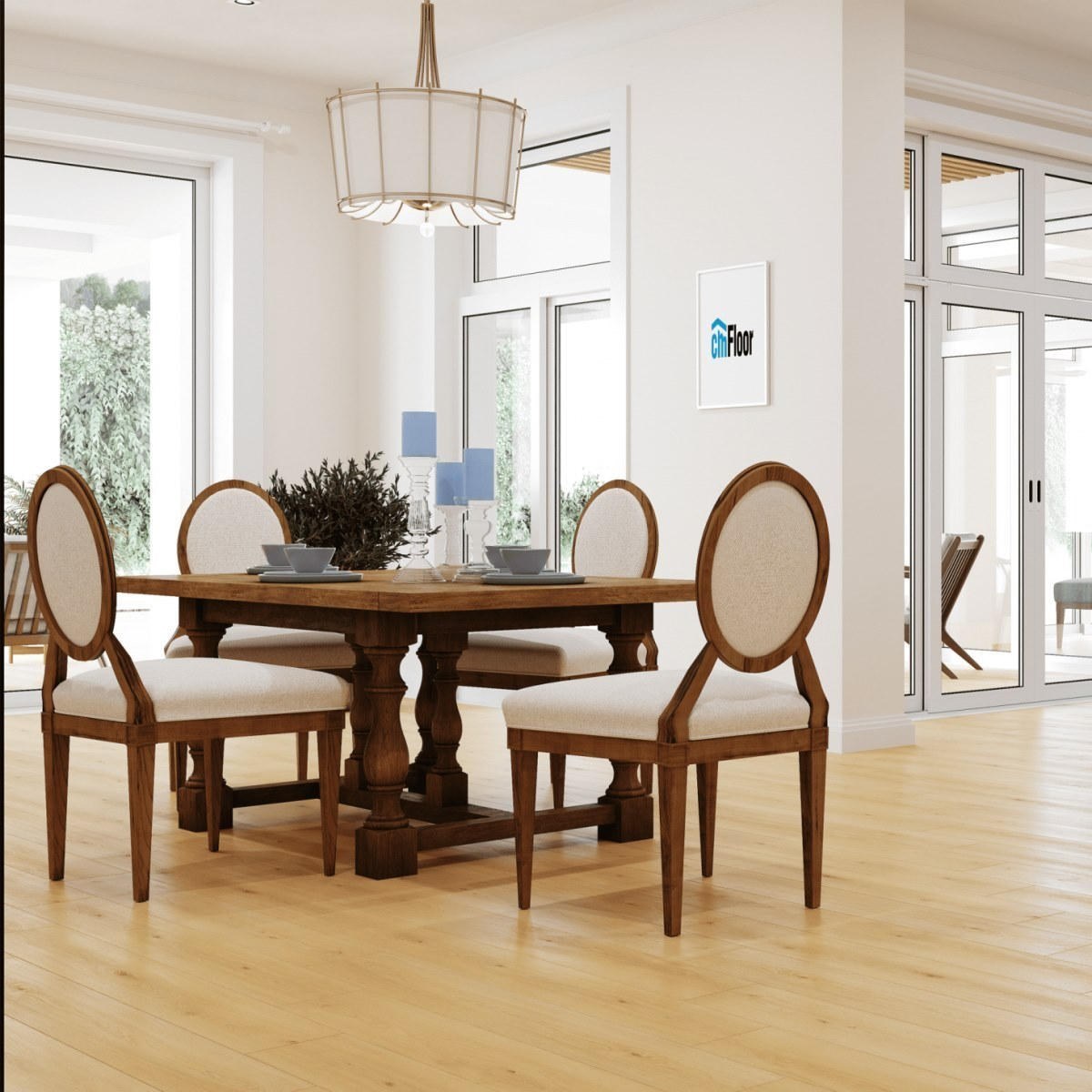 Виниловое напольное покрытие ScandiWood 09 Дуб Орегон (180*1220*5 мм) — купить в Казани