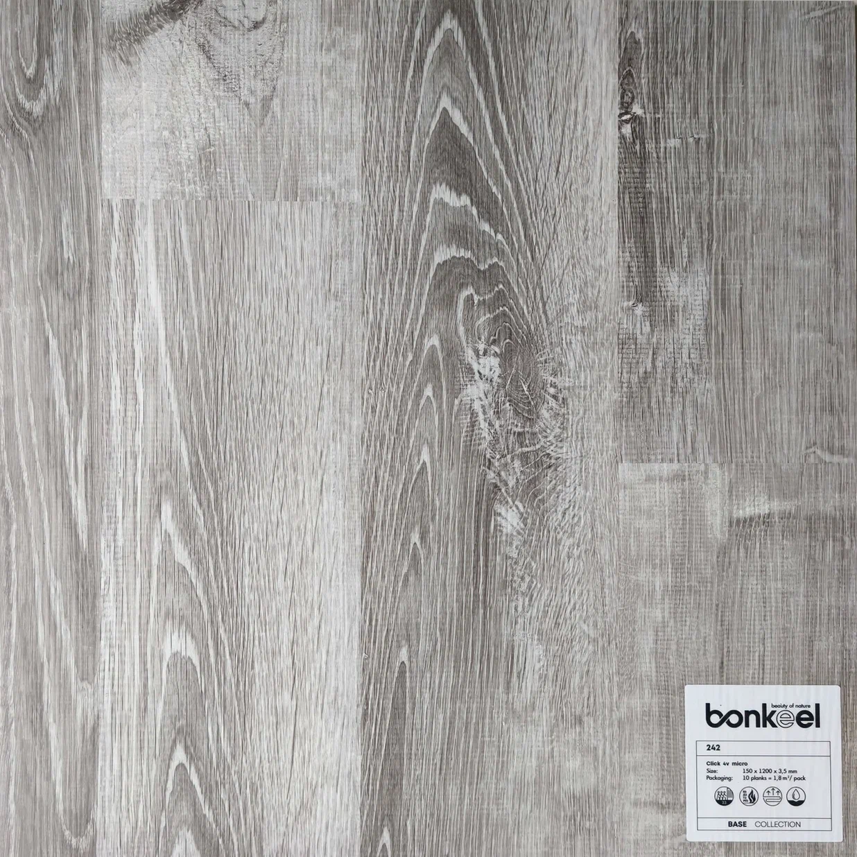 Плитка ПВХ "Bonkeel" Base New 242 (1220*150*3,5 мм) — купить в Казани