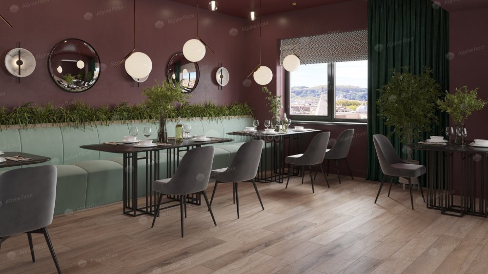 SPC Ламинат "Alpine Floor" Дуб персиковый (1220*183*8 мм) — купить в Казани