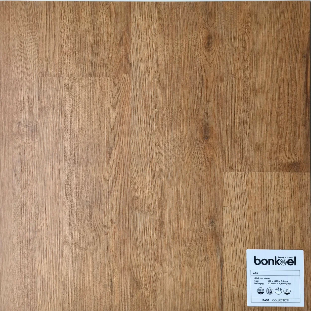 Плитка ПВХ "Bonkeel" Base New 345 (1220*150*3,5 мм) — купить в Казани