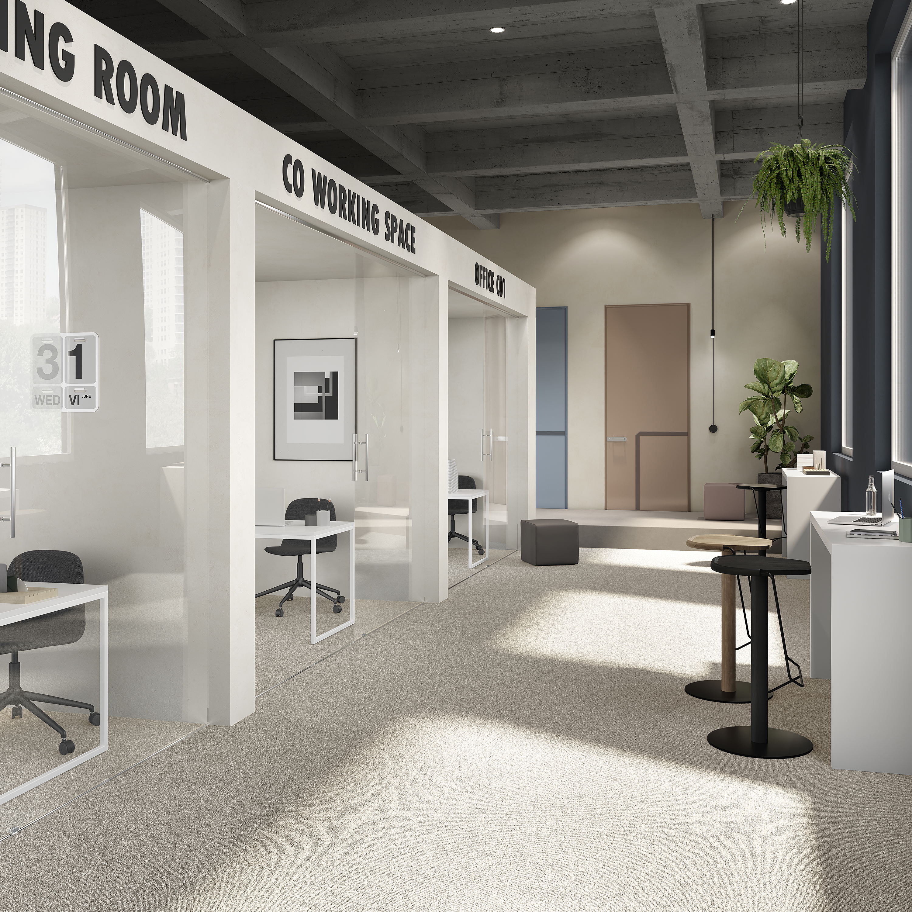 Ковровая плитка Medusa Tile 33 (500*500*5 мм) — купить в Казани