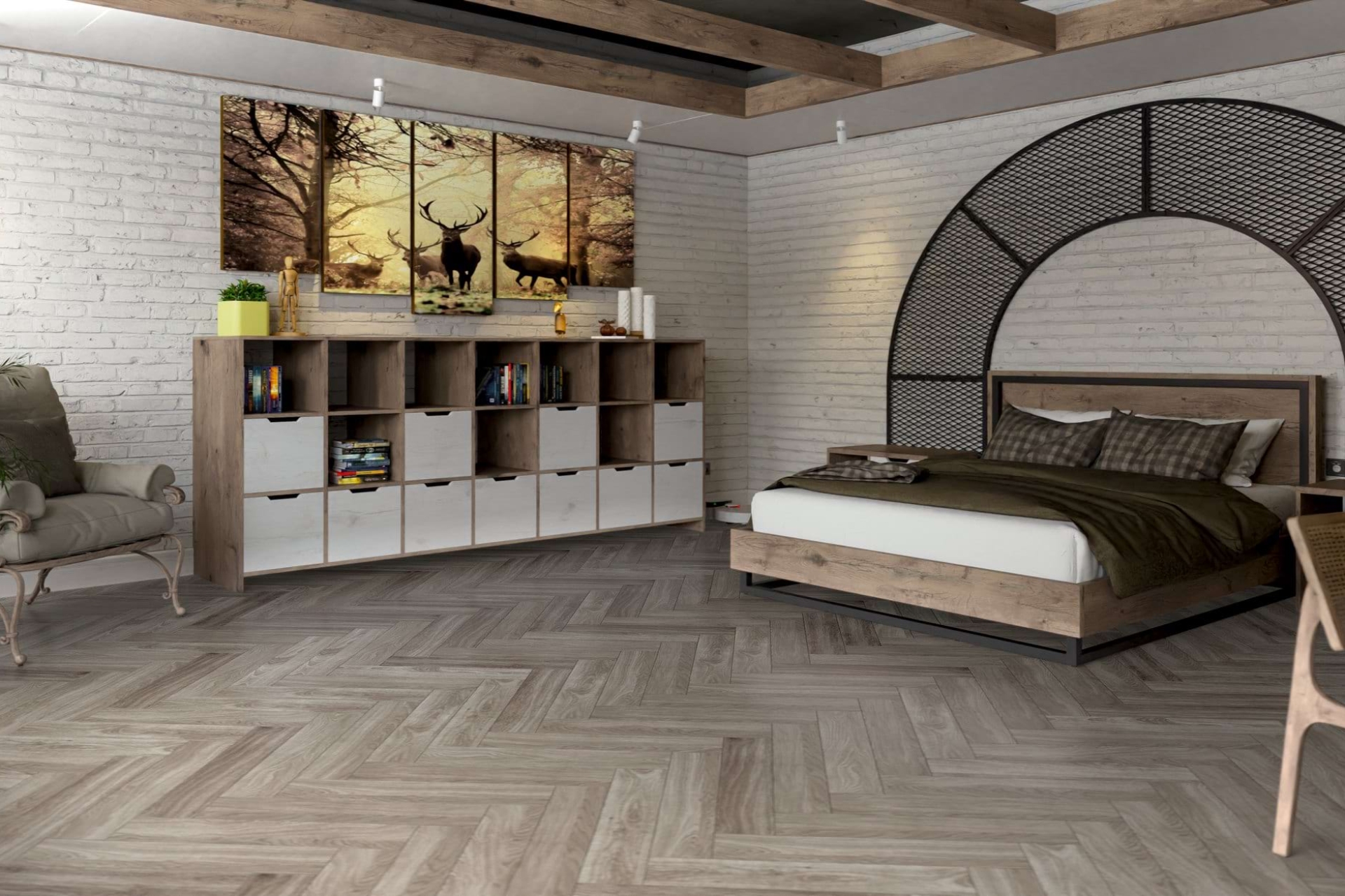 Инженерный паркет «Damy Floor» Скандинавский (укладка елочкой) — купить в Казани