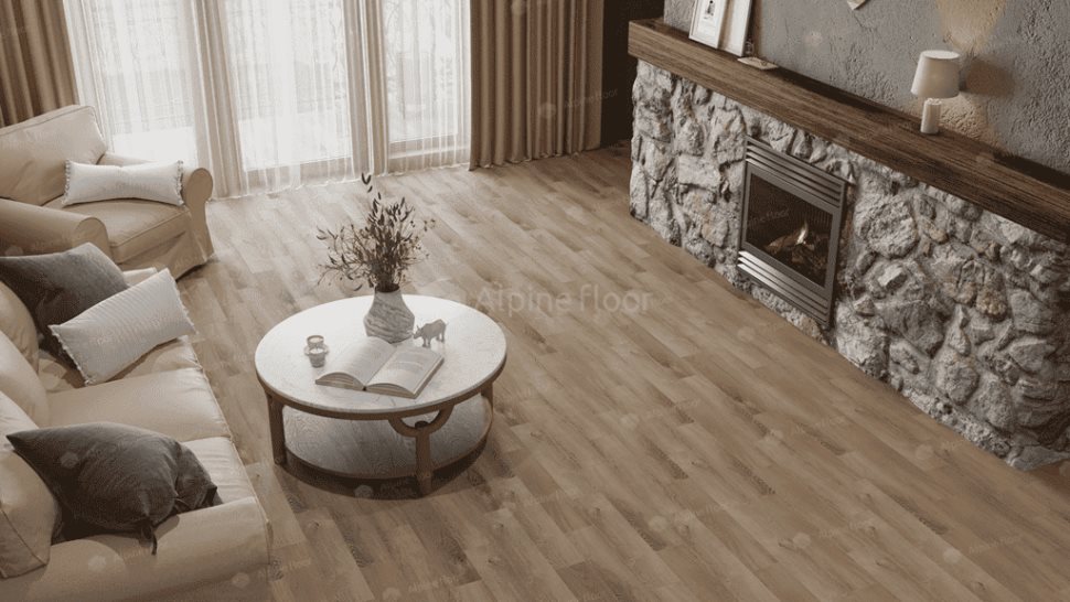 Виниловый ламинат "Alpine Floor" Parquet Light Дуб Синистра (600*125*4 мм) — купить в Казани