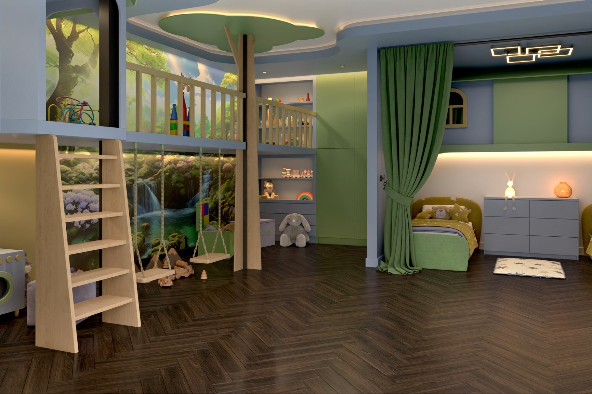 Инженерный паркет «Damy Floor» Каштановый (укладка елочкой) — купить в Казани