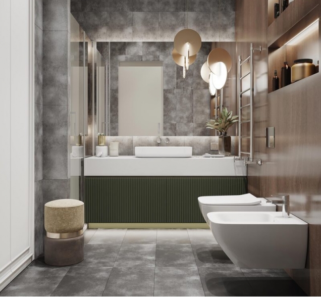 SPC ламинат "CronaFloor" Stone 4V Торнадо Дымчатый (600*300*4 мм) — купить в Казани